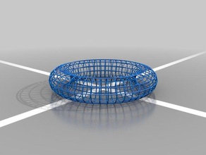 wire torus art 3d print model - Mito3D