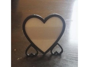 valentine day photo frame other 3d print model - Mito3D