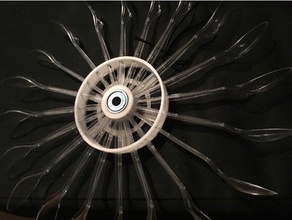 turbine de l'eau l'ingénierie cuillère 3d print model - Mito3D