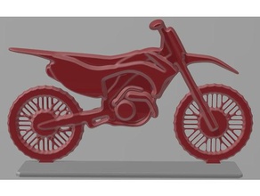 moto de meu deskthe oitava veículos modelo motocicleta a escala em 3d print model - Mito3D