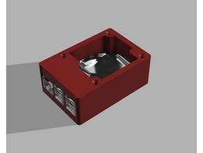 raspberry pi 3 b+ case led electronics 3d print model - Mito3D