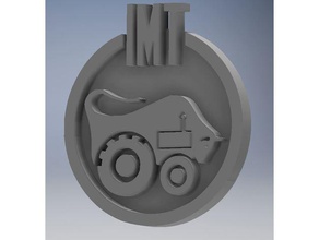 gti tracteur badge des signes logos 3d print model - Mito3D