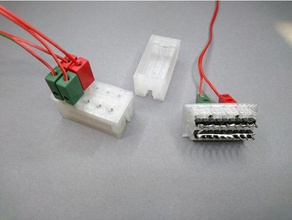 électrique du bloc de distribution verteilerplatte fischertechnik la construction les jouets printbuchse 3d print model - Mito3D