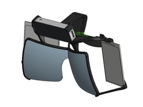 one-shot-printable Rahmen der north star hobby leapmotion vr-headset 3d print model - Mito3D