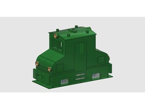 hoe-9n30 2 axis electric loco vehicles 3d print model - Mito3D