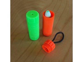 earplug travel case containers 3d print model - Mito3D
