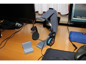 headphone stand organization headphones 3d print model - Mito3D