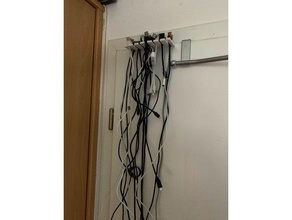 cable door rack organization cabel holder management organizer 3d print model - Mito3D