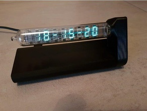iv18 wifi vfd nixie clock del pwb di meno l'elettronica arduino esp8266 ivl18 tubo openscad 3d print model - Mito3D