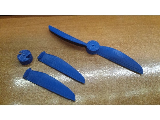 3d-gedruckte 2-blade propeller-6xy rc Fahrzeuge pla 3D print model - Mito3D