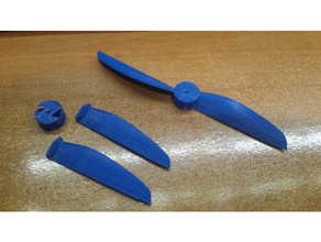 3d printed 2 blade propeller 6xy rc vehicles pla 3d print model - Mito3D