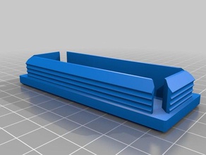 34x90x15 plugcap tubo rettangolare di sostituzione parti personalizzato 3d print model - Mito3D
