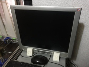 De 17 polegadas, pc do suporte monitor viewsonic e1701 xcustom3d office 3d print model - Mito3D