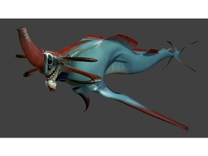 subnauticas reaper leviatán rastrojo de ver a los animales el campanile la criatura pescado juego video videojuego 3d print model - Mito3D