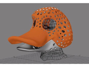 fursuit - puppet-cabeça da base de dados versão 62 pato traje animais bico pássaro dos desenhos animados personagem desenho animado ente headbase máscara pawpet robô crânio 3d print model - Mito3D