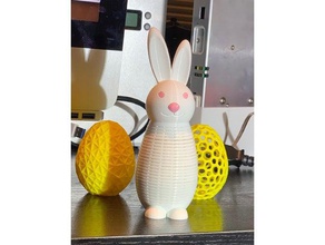easter bunny springo sculptures slingo 3d print model - Mito3D