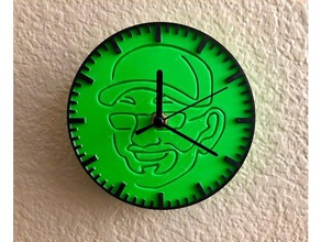 brians parameter-ized clock household customizer wall 3d print model - Mito3D