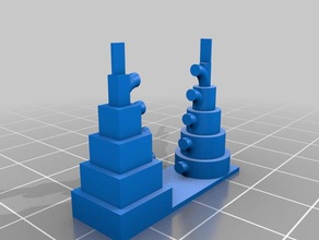 rápido teste de calibração 3d impressão testes a extrusão balanços retração 3d print model - Mito3D