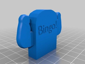 bingo pierre tombale 3d l'impression 3d print model - Mito3D