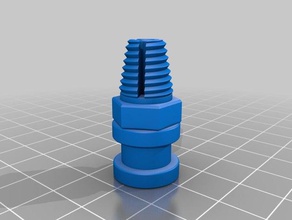 cônico thread bowden acoplamento grove de montagem 3d a impressora partes 3d print model - Mito3D