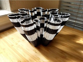 julia fractal tigela n º 1 matemática a arte fibonacci fractais art holly conjunto de da vaso modo 3d print model - Mito3D