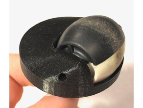 roomba caster removable cleanable replacement parts 5xx 3d print model - Mito3D