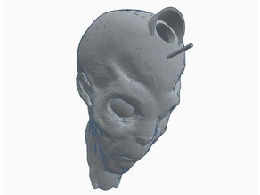 alien-head-Nistkästen Wand montieren outdoor Garten Vogel 3d print model - Mito3D