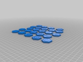 prohibido estrellas orden de tokens fan las facciones juegos 3d print model - Mito3D