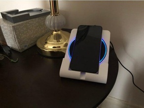 iphone wireless charge stand mobile charger 3d print model - Mito3D
