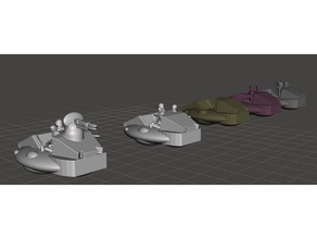 robotech master triv automated sled car infantry hvy wpn section games empire masters rrt wargame 3d print model - Mito3D