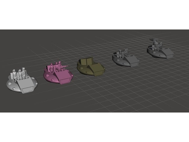 robotech maître triv automatisé de traîneau voiture l'infanterie jeux empire maîtres rrt wargame 3D print model - Mito3D