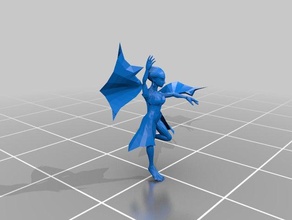 la principessa ruto leggenda di zelda ocerina tempo persone figura video gioco acqua zora 3d print model - Mito3D