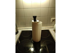 kitchen roll holder optimised vase mode dining paper 3d print model - Mito3D