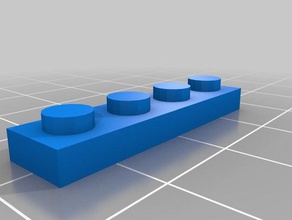 lego 3710 costruzione giocattoli 3d print model - Mito3D