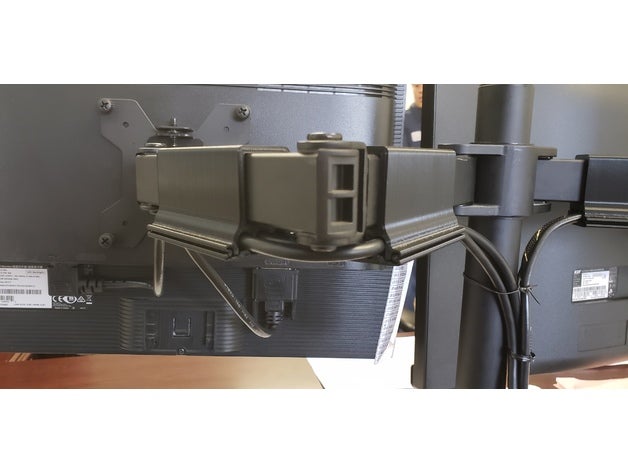 Draht-management-monitor-arm computer designspark monitor-Halterung monitor stand 3D print model - Mito3D