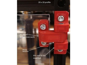 mproject dobradiça da porta modificado 3d a impressora acessórios 3d print model - Mito3D