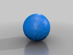 io known topography scaled one twenty million physics astronomy dem moon jupiter matlab relief model scale solar system topographical 3d print model - Mito3D