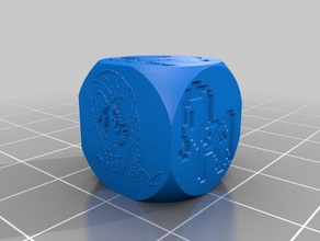 teste dice customized 3d print model - Mito3D