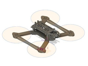 modular light weight quadcopter frame hobby micro quads racing drone zmr250 3d print model - Mito3D