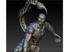 scorpion spider-man villain split keyed 3d printing marvel spiderman 3d print model - Mito3D