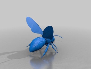 bumble bee Kunst 3d print model - Mito3D