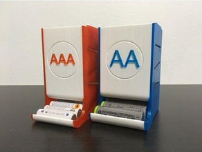 verbesserte Akku-Spender - Organisation aaa-Batterie aaa Akku-box Halter Batterien 3d print model - Mito3D