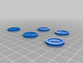 envergadura de los alimentos fichas 3d la impresión boardgame juegos mesa juego stonemaier ala 3d print model - Mito3D