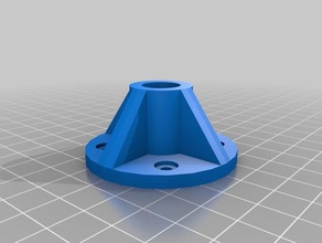 4 hole mounting plate replacement parts 3d print model - Mito3D