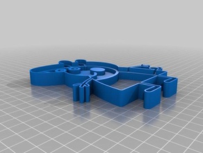 completo peppa pig cookie cutter cucina pranzo cookiecutter i bambini 3d print model - Mito3D
