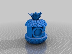 ananas apple watch stand organisation 3d print model - Mito3D