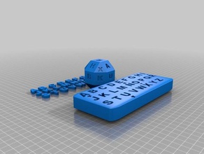alphabet game 20 learning 3d print model - Mito3D