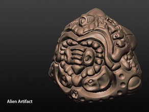 artefacto alienígena las esculturas resumen detalle giger mecánica scifi espacio 3d print model - Mito3D