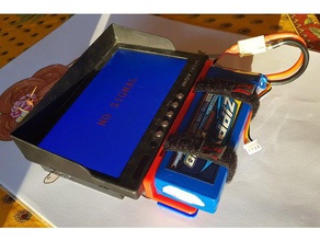 fpv affichage batterie lipo titulaire rc véhicules 3d print model - Mito3D
