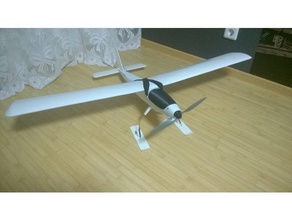 rc-Flugzeug-ski Fahrzeuge 3d print model - Mito3D